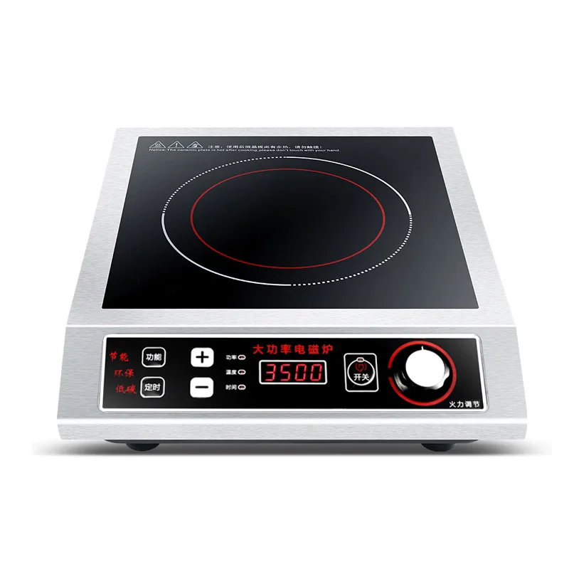 

High-power Commercial Induction Cooker Cross-border Strong Fire Stove Flat Surface Russian/english Version New