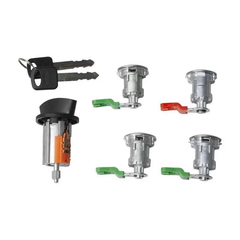 A33K-LC6177 703369 597638 Door Lock Cylinders And Ignition Switch With Keys For Ford E150 E250 E350 Econoline Van 1997-2020
