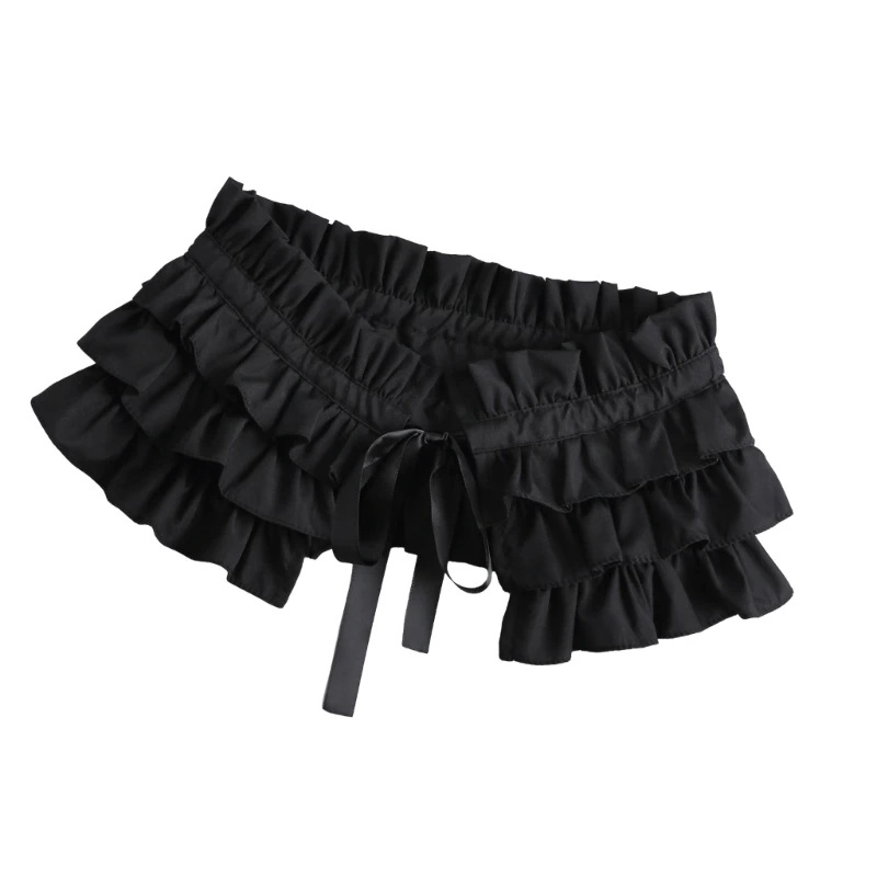 Women Gothic Ruffle False Collar Layered Pleated Shawl for Halloween and Cosplay K3KF