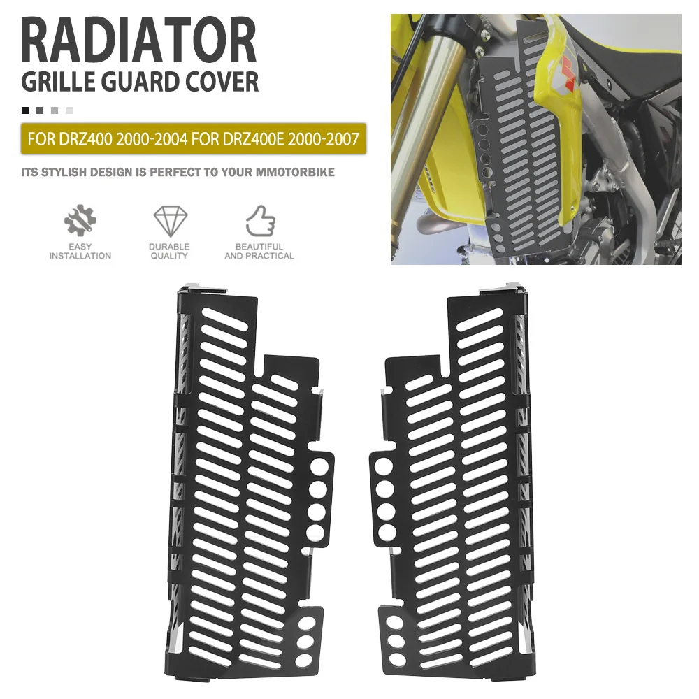 Radiator Guard For Suzuki DRZ400 2000 2001 2002 2003 2004 For DRZ400E 2000-2007 2006 2005 2004 2003 Motorcycle Radiator Grille