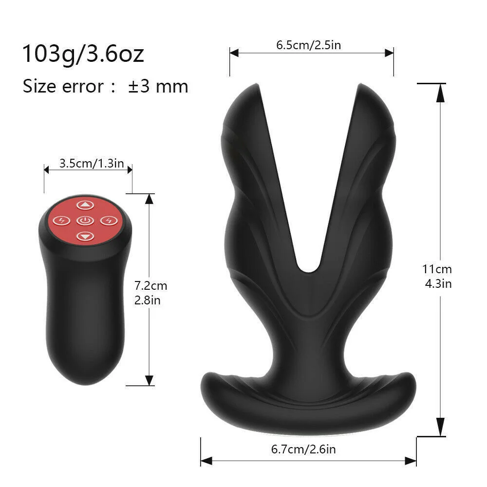 Electric Shock Anal Butt Plug Vibrators man Prostate Massager Clitoral G-Spot Stimulator Remote Control Waterproof Adult Sex Toy - Image 5