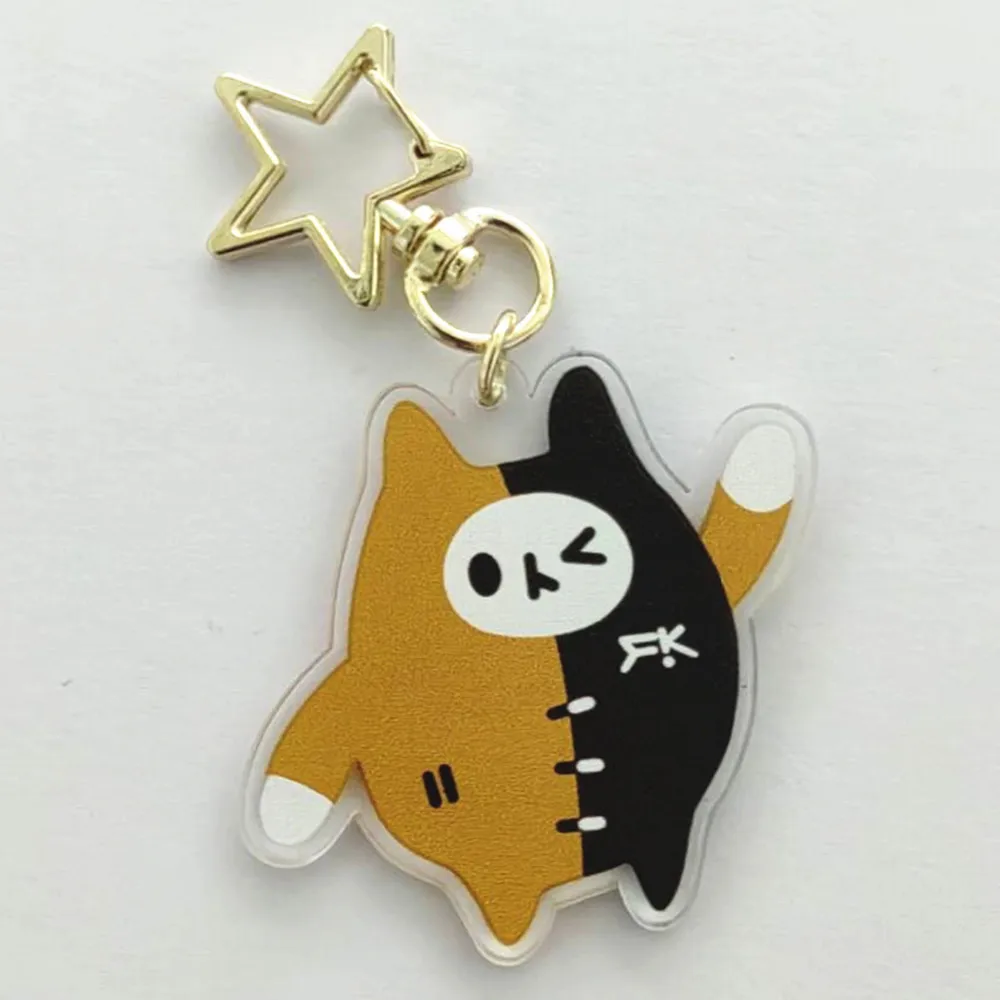 Pondphuwin Kaotungfirst GeminiFourth Acrylic Keychains Cartoon Backpack Pendant Key Chain Kawaii Key Ring Accessories