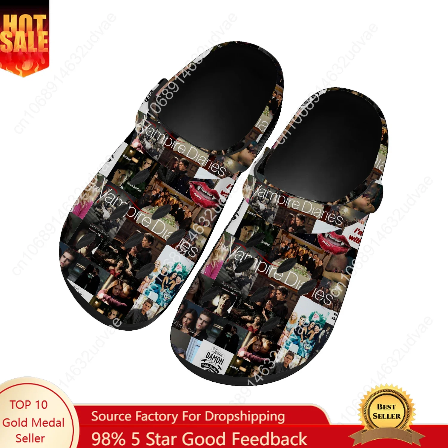 

The Vampire Water Shoes Men Women Teenager Non-slip Fashion Home Garden Clogs Custom Sandals Beach Breathable Hole Slippers