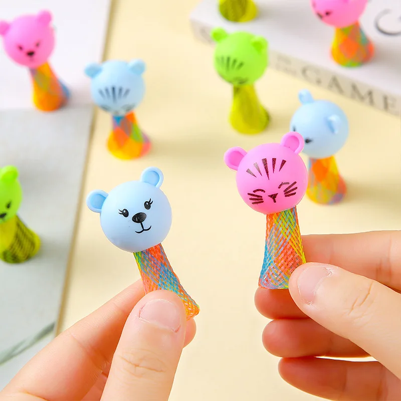 10/100Pcs Cartoon Mini Animal Jumping Doll giochi giocattoli per bambini festa di compleanno bomboniere Goodie Bag Baby Shower Piniata Fillers Gift