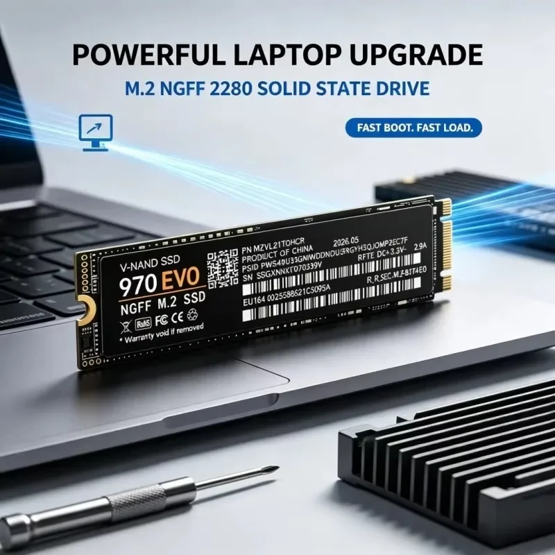 970 EVO M.2 NGFF SSD  TLC 3D NAND 2280 Internal Solid State Drive 500GB 1TB 2TB 4TB For SSD Desktop Laptop PC Storage