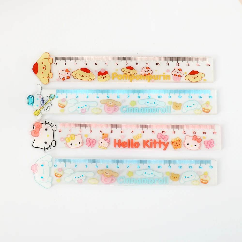 Règle mignonne de 15cm, fournitures scolaires, accessoires Kawaii, outil de dessin, fournitures scolaires, fournitures scolaires coréennes