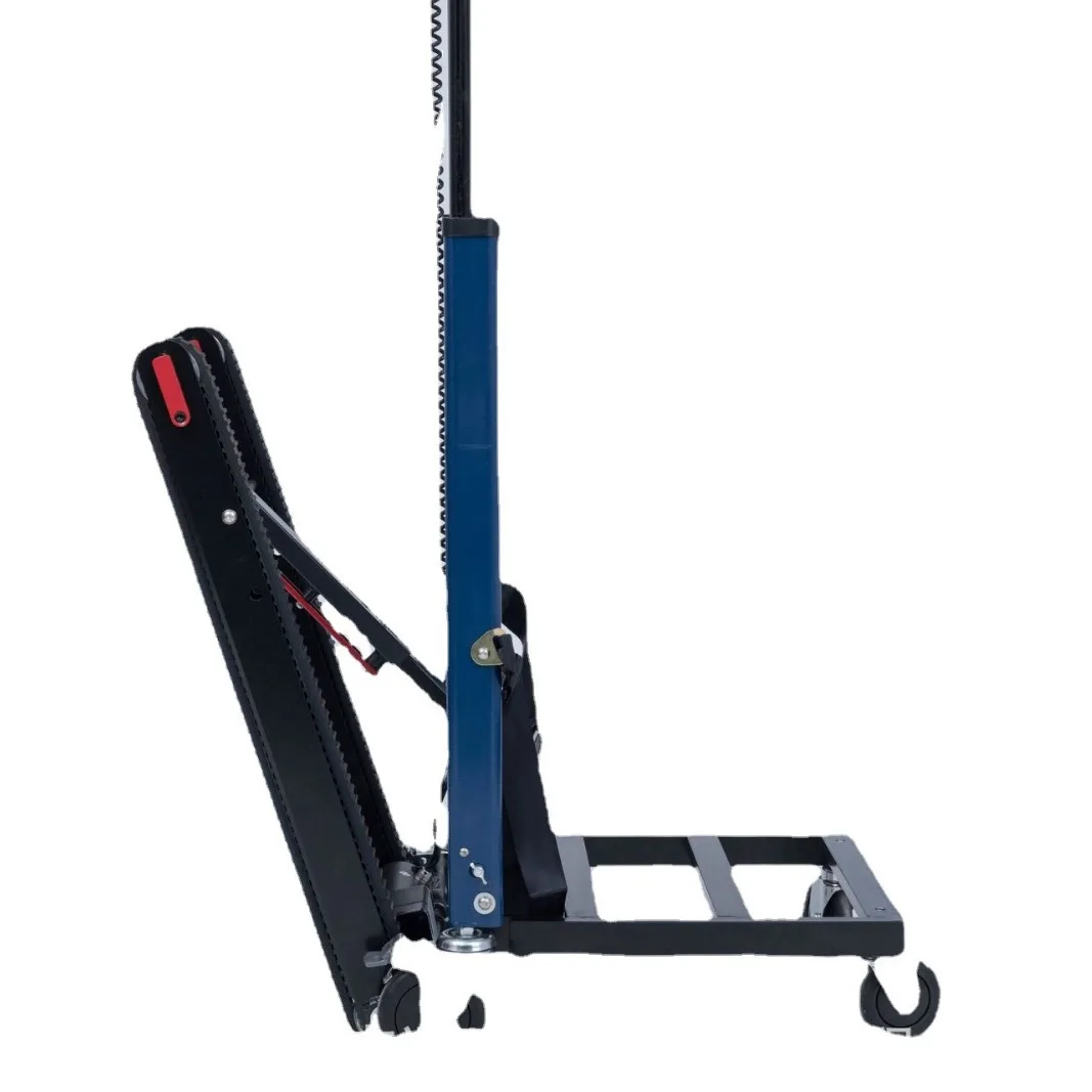 

Электрический грузовик для погрузки и перемещения грузов на верхний этаж с использованием механического гусеничного транспортера.