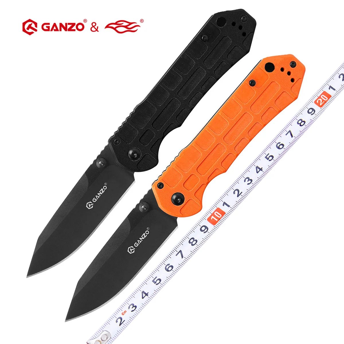 58-60HRC Ganzo G7453P 440C blade G10 Handle Folding knife Survival Camping tool Pocket Knife tactical edc outdoor tool