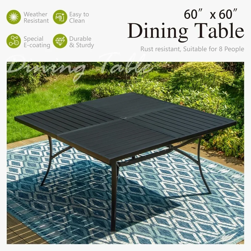 9 Pieces Patio Dining , 60