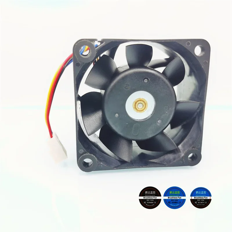 pa 60*60*38MM Brand- 2B06038B12S double ball bearing 6038 6CM high-speed 12V 1.8A temperature-controlled PWM cooling fan
