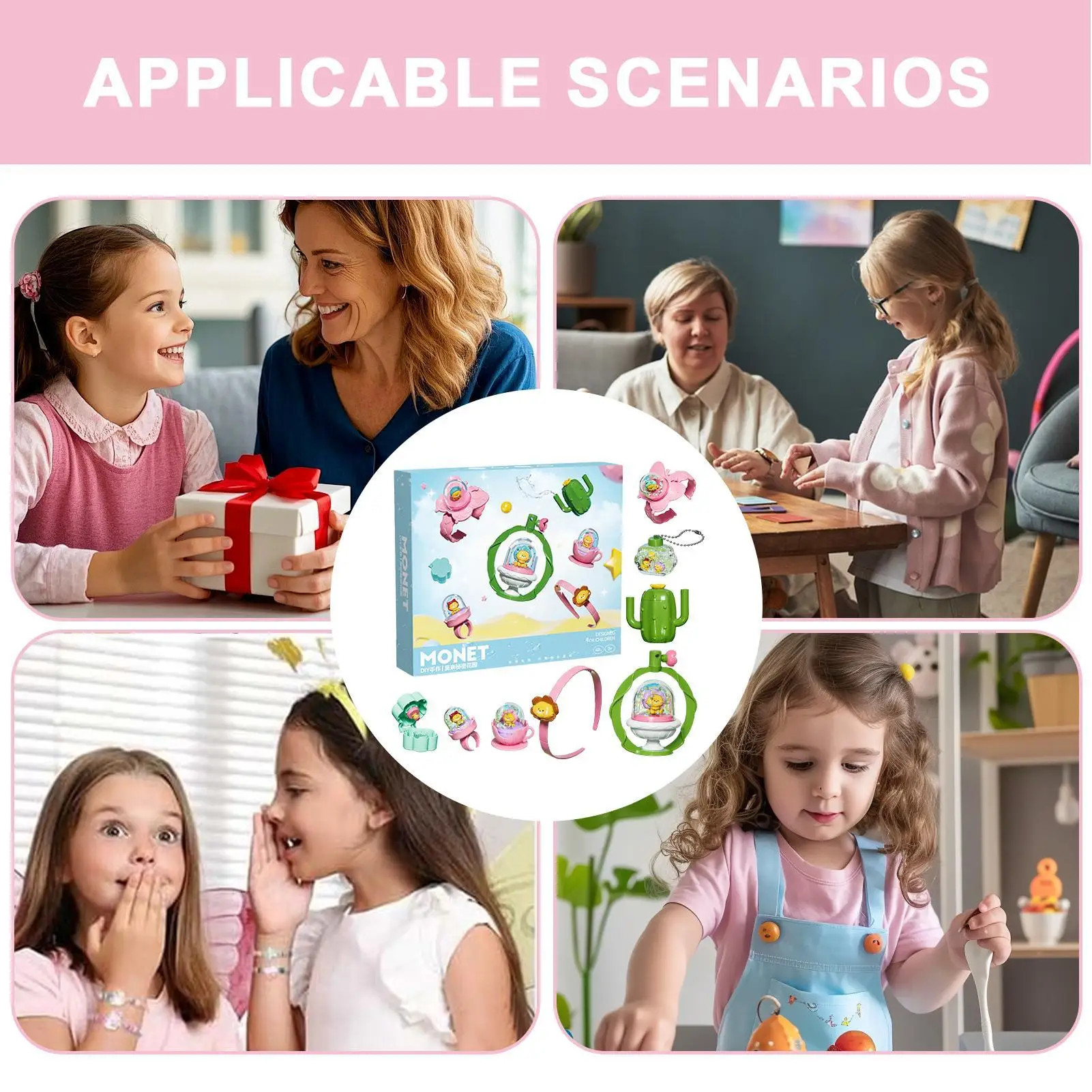 Teen Girl Bracelet Making Kit Pendant Toy Set Ring Pendant Fun Handmade For Kids Girls Children Gift Creative Craft Activities