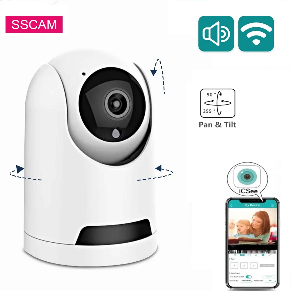 

4MP Wireless Dome ICSEE Camera Smart Home Security Protection Wireless Video Surveillance MINI Camera Two Ways AUDIO