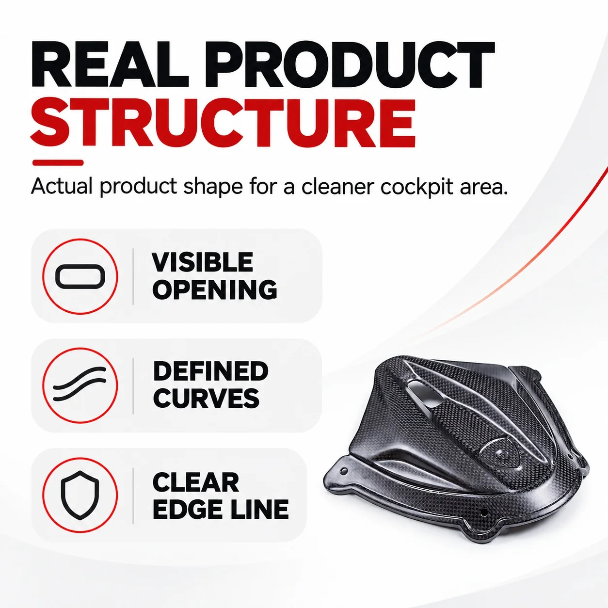 Windscreen Inner Cover Windshield Panel Carbon Fiber Front Cockpit Trim for Ducati Panigale V4 2025 Motorcycle Accessories