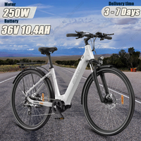 ONESPORT OT07 Electric Bicycle 250W Brand Motor 36V10.4Ah Lithium Battery Electric Bike 27.5inch Tire City Travel 7 Speed E-Bike