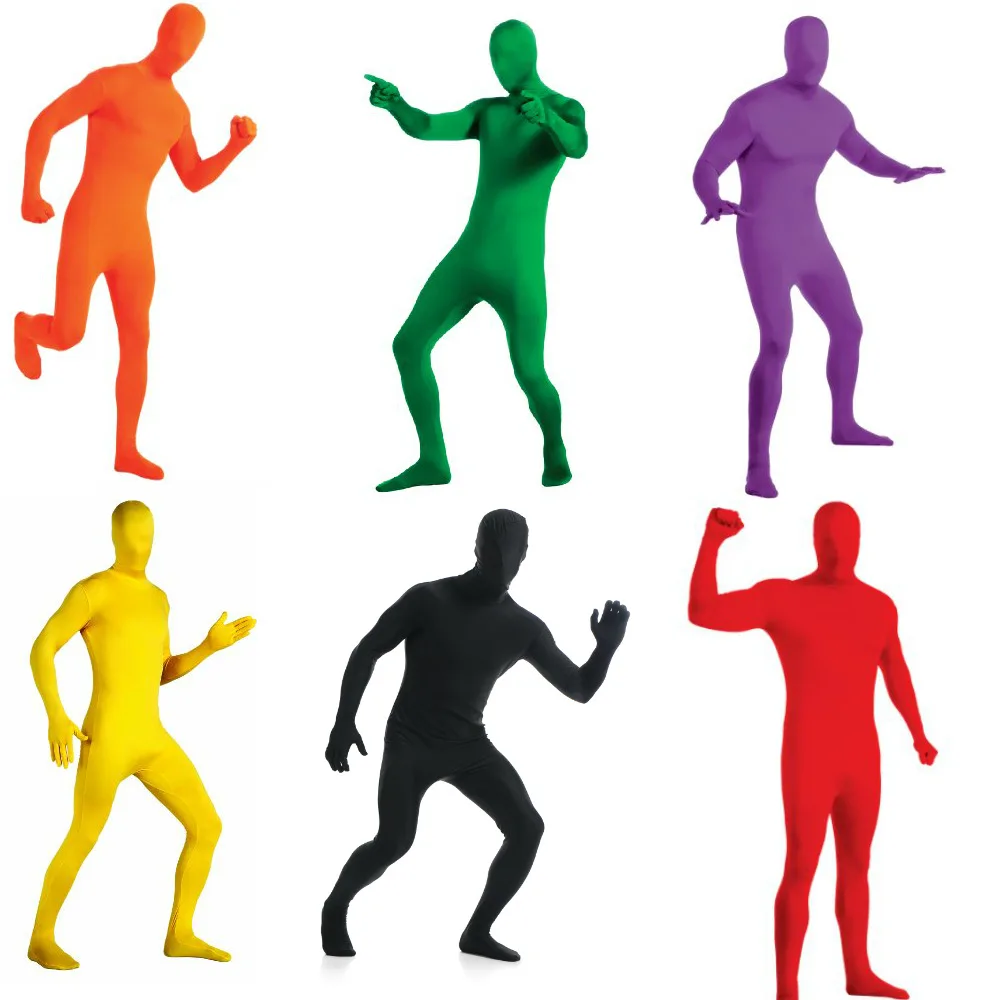 

Men's All Inclusive Tight Fitting Cosplay Male Halloween Costume Spandex Superhero Outfits Bodysuit Zenzai Suits Costume Adult
