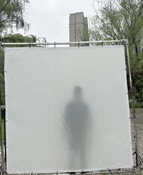 8'x8' 2.4x2.4m 8ftx8ft White Full Grid Silk Cloth Butterfly/Overhead Background Fabric #3030 for Photo Studio Film Backdrop