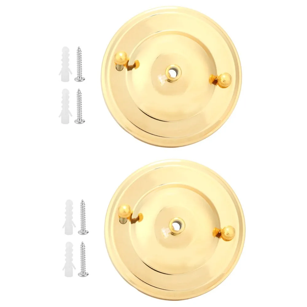 2 Pack Iron Material Ceiling Light Hook Gold or Antique Bronze Chandelier Plate Holder Chandelier Hook Accessory Indoor Lighting
