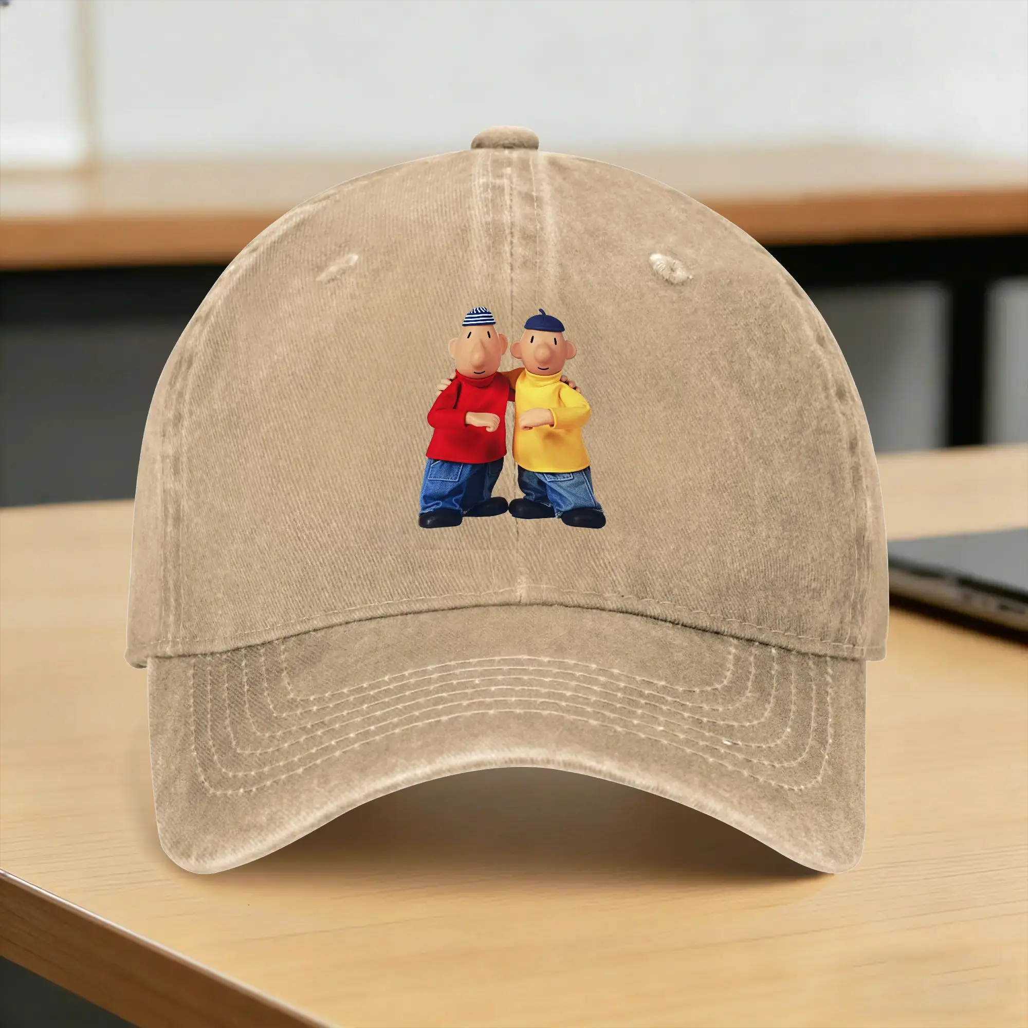 Baseball Cap Pat & Mat Manga Graphic Summer Fitted Retro Trucker Hat  Couple Women Custom Logo Outdoor Sun-Proof Baseball Caps