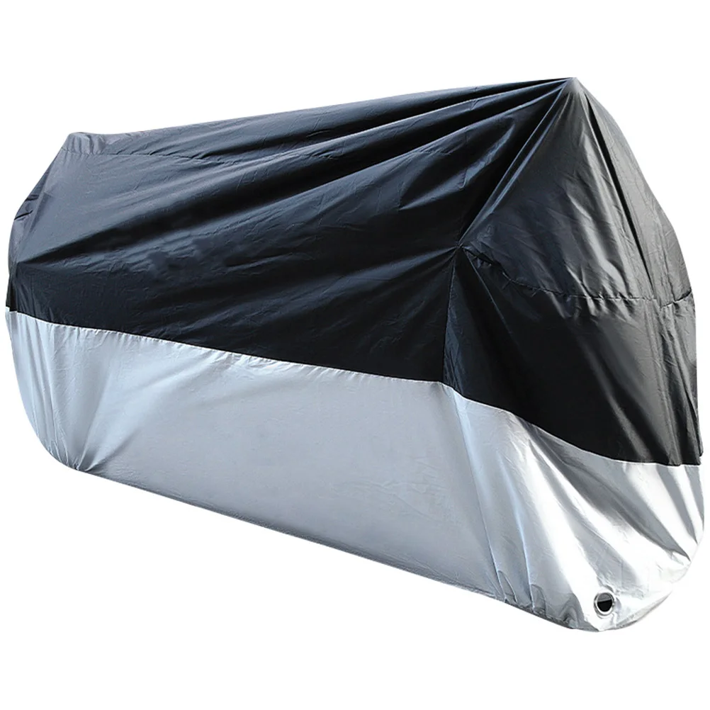 

Motorcycle Cover Waterproof Dustproof Black Silver XXXXL Bike Protector Storage Bag Foldable Easy Clean Anti Rust Outdoor Use