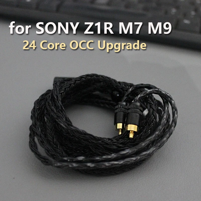 

For SONY Z1R M7 M9 Cable 3.5mm 2.5mm 4.4mm 24 Core Silver Plated OCC Earphone Cable With MIC