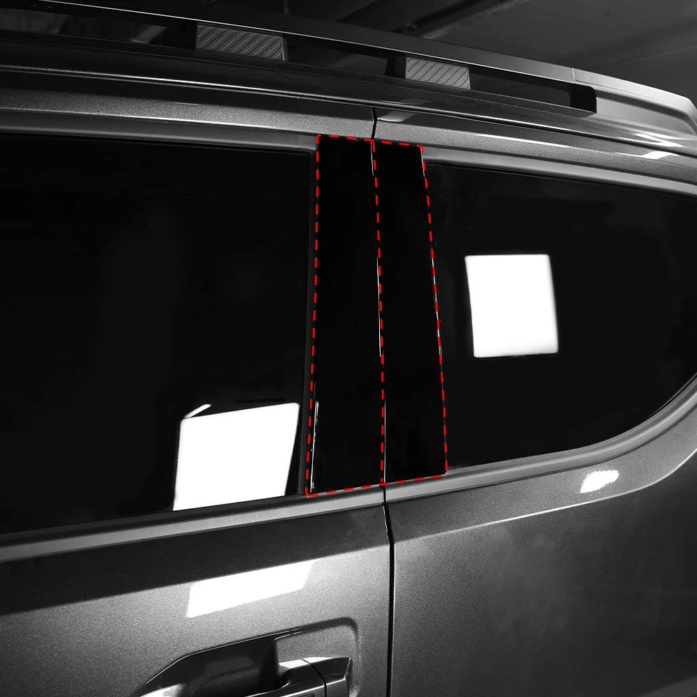 

6Pcs LHD/RHD For Kia TASMAN 2025-2026 Car Window Decorative Strip BC Pillar Cover Trim Exterior Accessories ABS