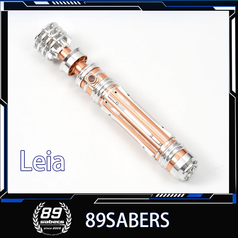 

89SABERS Световой меч Леи Органы, цельнометаллический материал, реквизит для киносъемки размеров 1:1, с 19 комплектами звуковых шрифтов и световых эффектов.