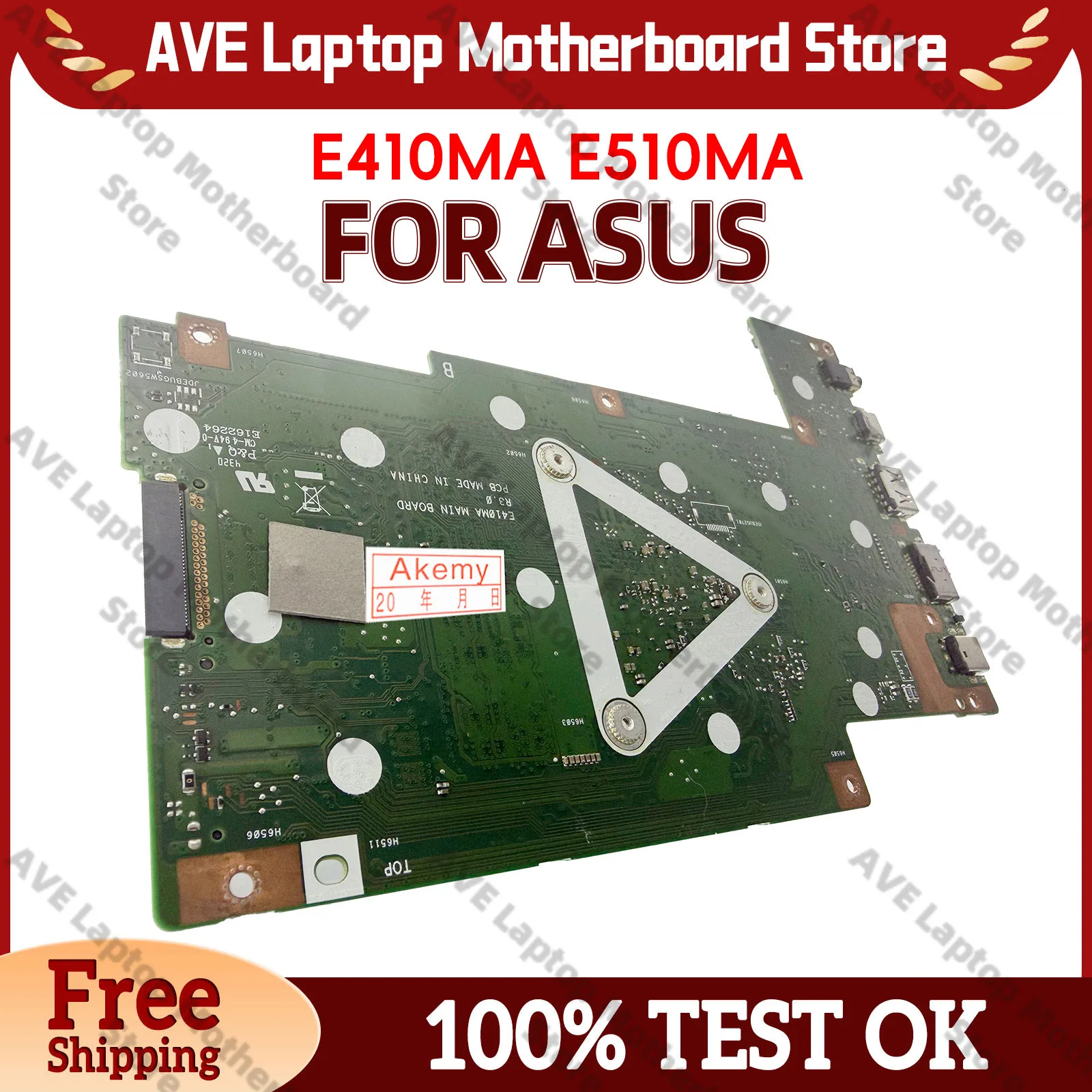 

E410MA Laptop Motherboard For ASUS EeeBook E410M E410MAB E410MA Notebook Mainboard With Celeron CPU 100% tests OK fast shipping