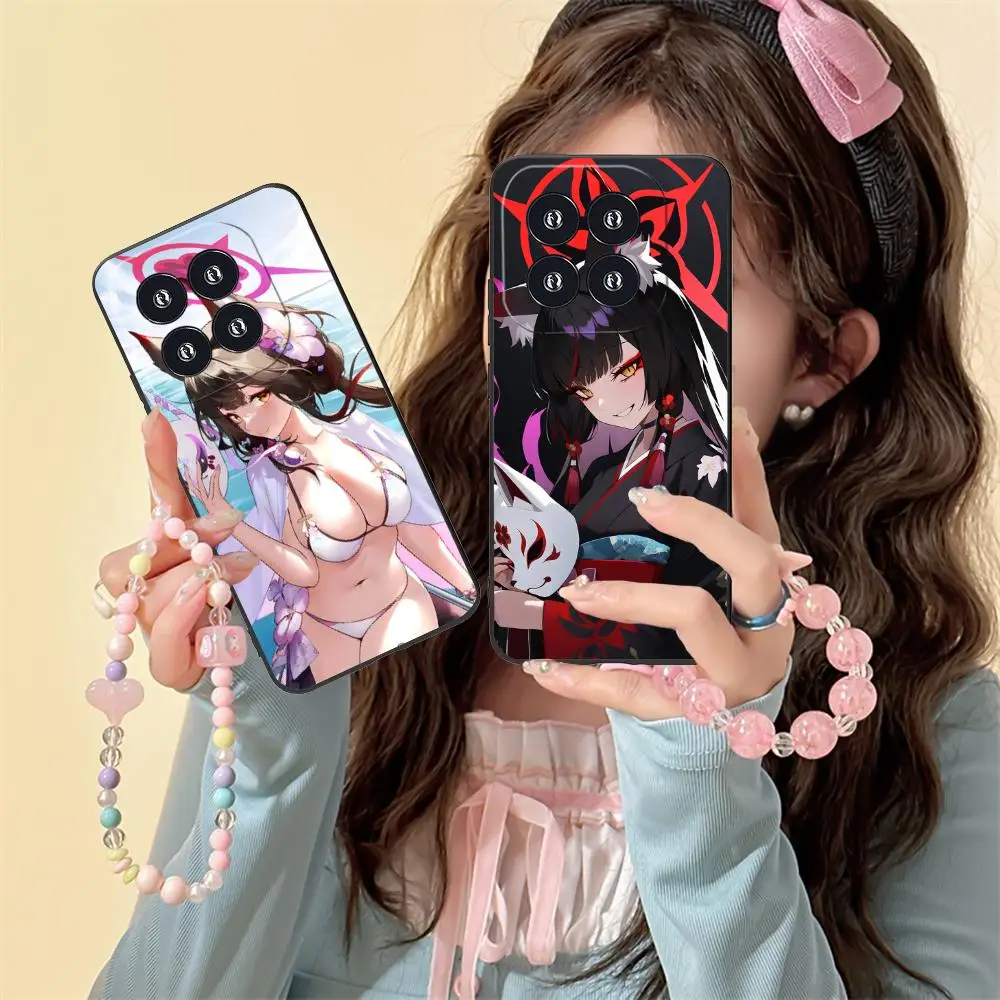 

Чехол для телефона Blue Archive Kosaka Wakamo для Xiaomi 15 14 13 12 Mi 11 T Ultra Lite Pro S X 5G с цветным принтом, красивая роскошь