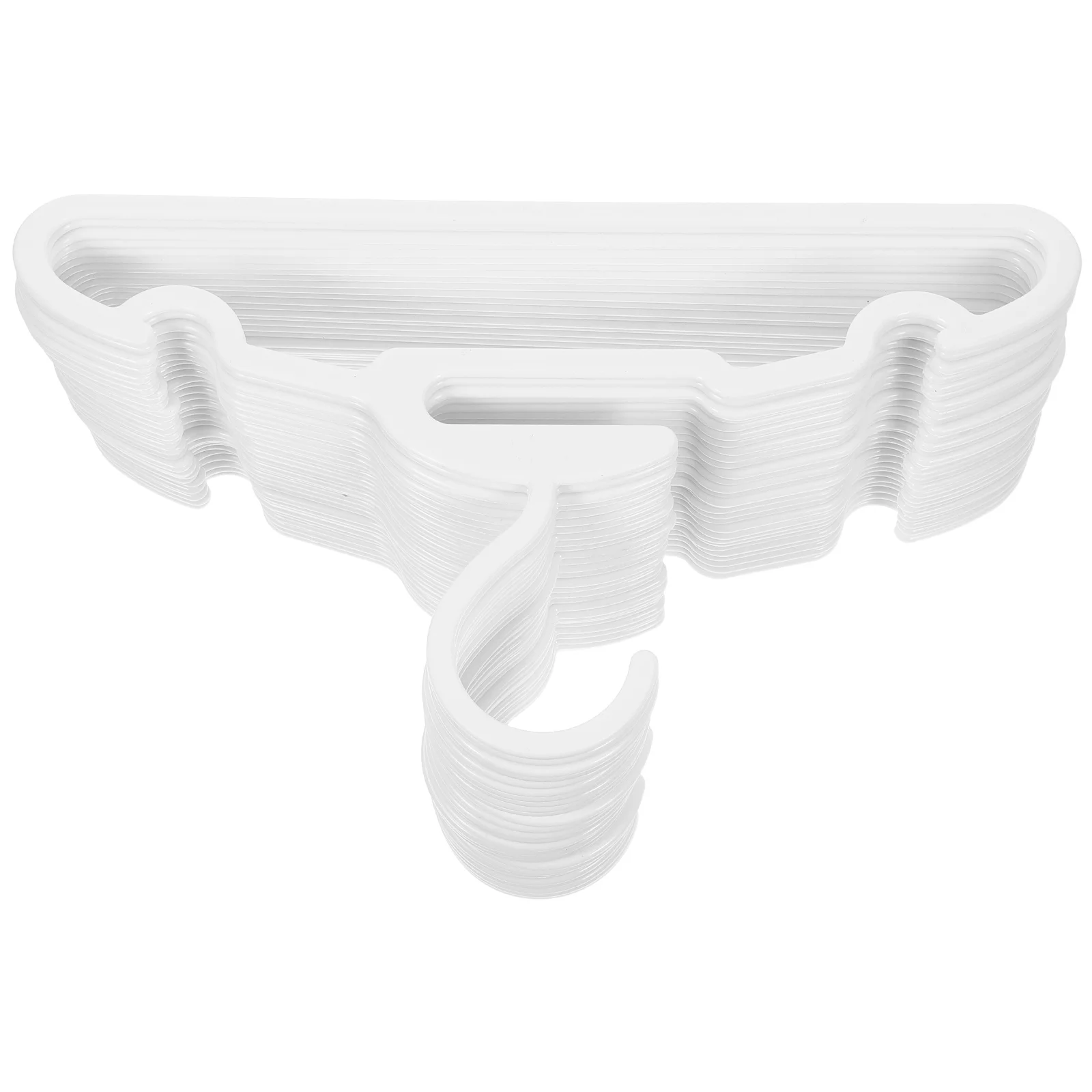 

30Pcs No Crease Hangers Plastic Clothes Hangers Strong Load Bearing for Closet Organization Nursery Drying