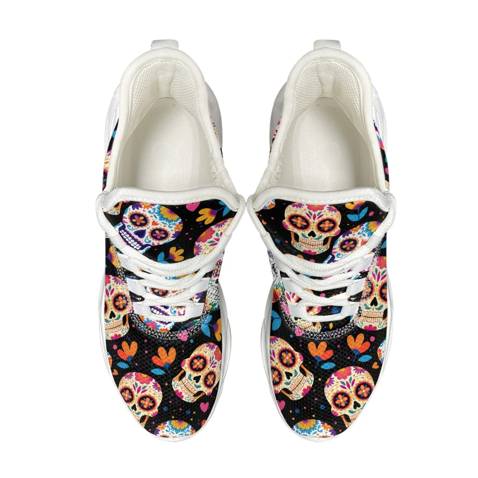 XIXIRIMIDO Day of the Dead Blade Running Shoes Women's Lightweight Sneakers Men's Commuter Supple Shoes Comfortable Breathable