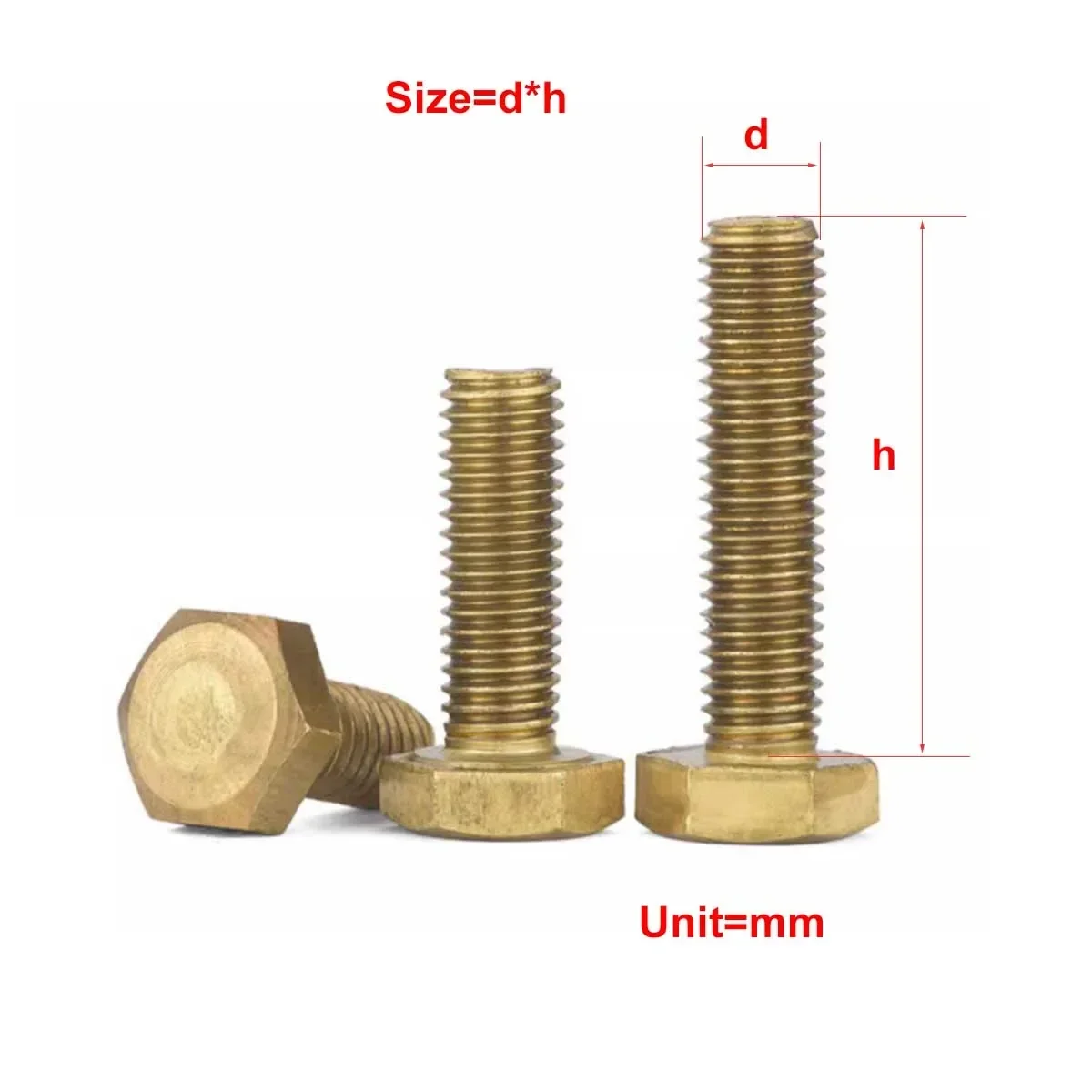 

Copper Outer Hexagonal Screw, Brass Hexagonal Head Bolt M4M5M6M8M10M12