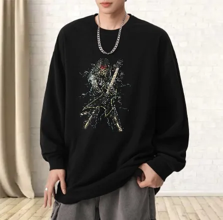 

T shirt for men autumn Aesthetic clothing Couple Running Long sleeves Graphic tee Abstract Art Gym Tops Printed t shirt Sports