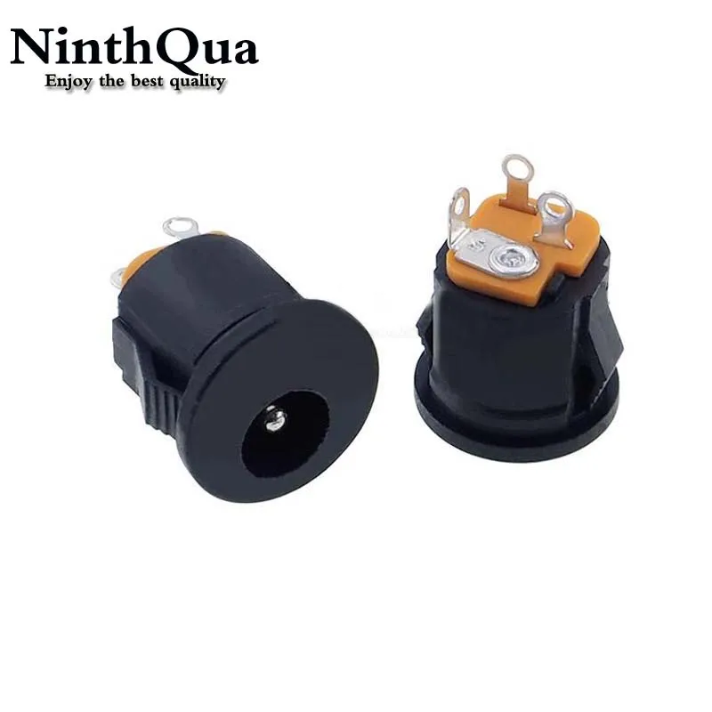 10/20x DC022K DC Connectors 5.5x2.1mm DC022K DC Power Female Charging Socket Interface Panel Mounting Adapter 5.5*2.1mm DC Jacks