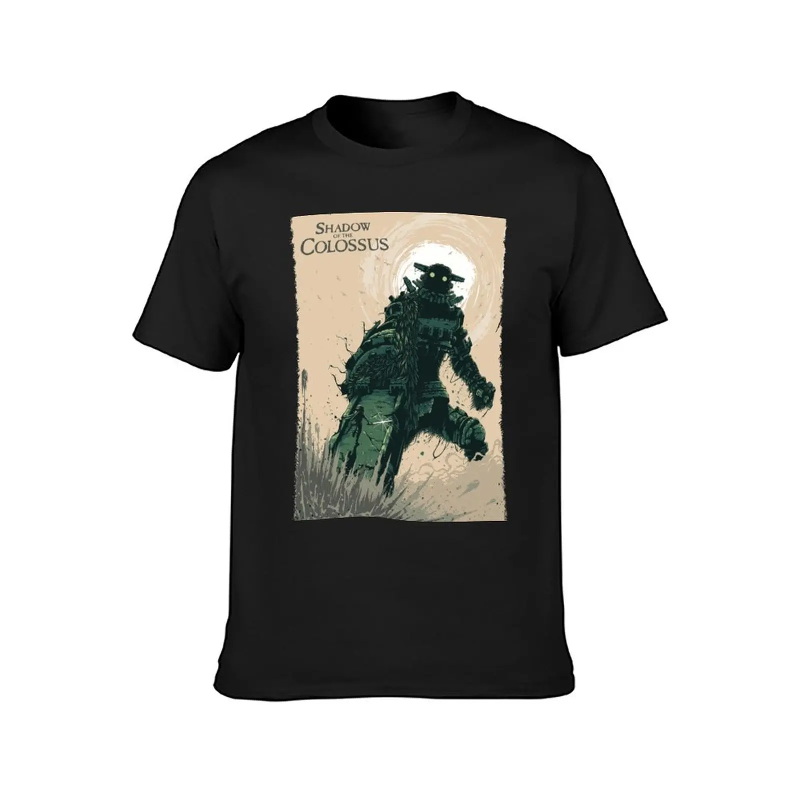 Shadow of The Colossus Bossfight Battle Artwork T-Shirt Short sleeve tee customs design your own funny t shirts for men