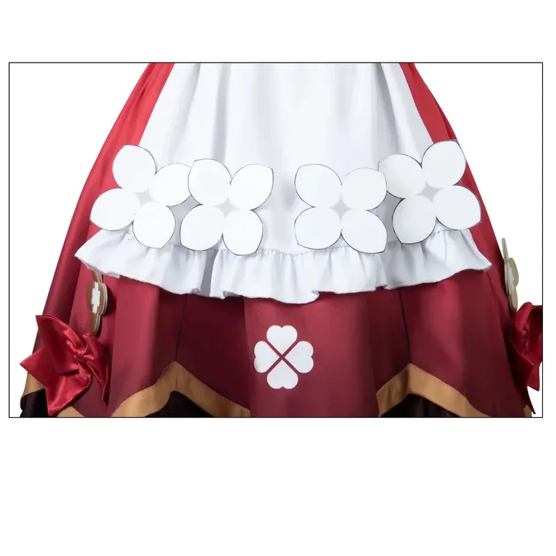 Spel Klee Cosplay Kind Kostuum Genshin Impact Kleine Heks Klee Schattige Jurk Vrouwen Halloween Carnaval Feest Kostuum Met Hoed Prop