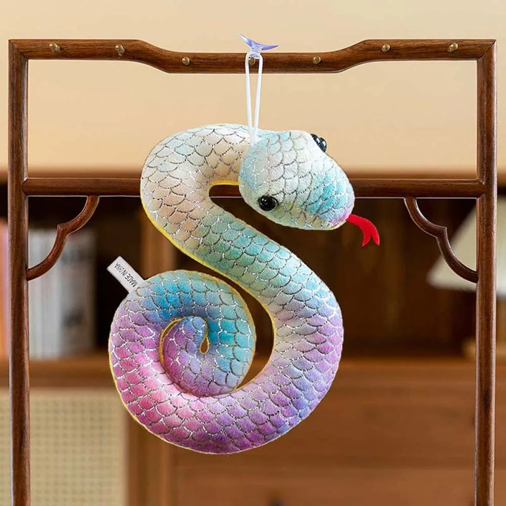 

Soft Stuffed Doll Little Snake Plush Toy 2025 Chinese New Year Zodiac Mascot Doll Gift Plush Snake Key Chain 14/18/22cm Fluffy