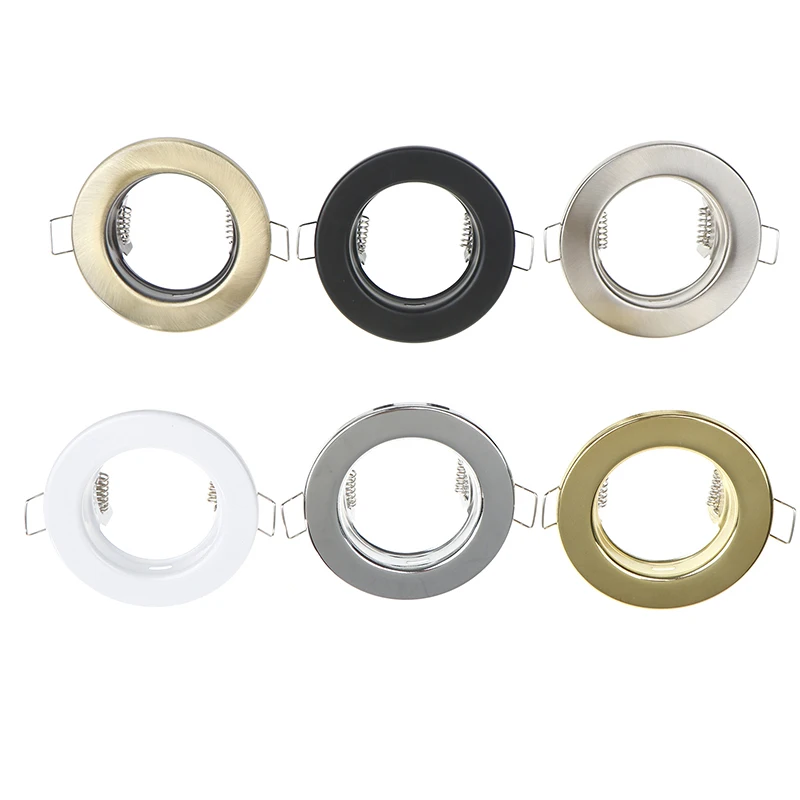 Metal Round Recessed Downlight Fitting Ceiling Spot Lights Frame Suit Lamp Socket Holder