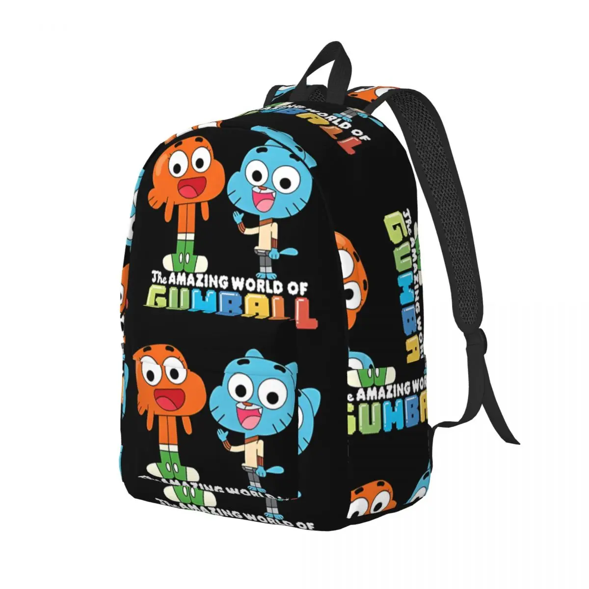 And Darwin Greet Kindergarten Bag Gumball Girl Kid Versatile For School For Gifts Retro Washable Schoolbag