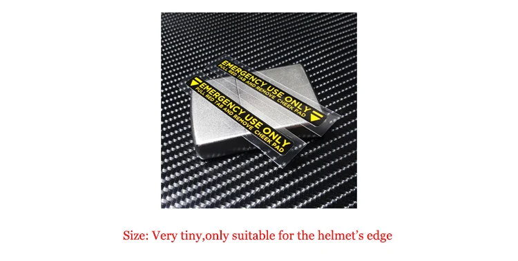 2pcs/lot S221 Motorcycle Helmet Vinyl Stickers Reflective Warning Mark Emergency Use Only Waterproof MOTO GP Racing Decals