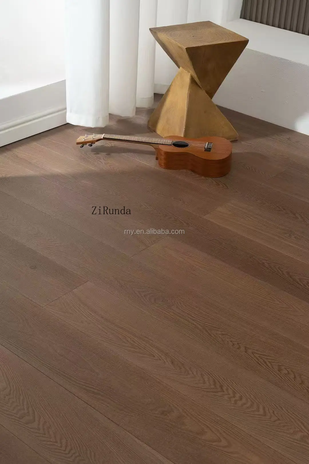 نسخة مخصصة من أرضية خشبية مركبة متعددة الطبقات ذات جودة عالية من خشب الصفصاف الرمادي #3