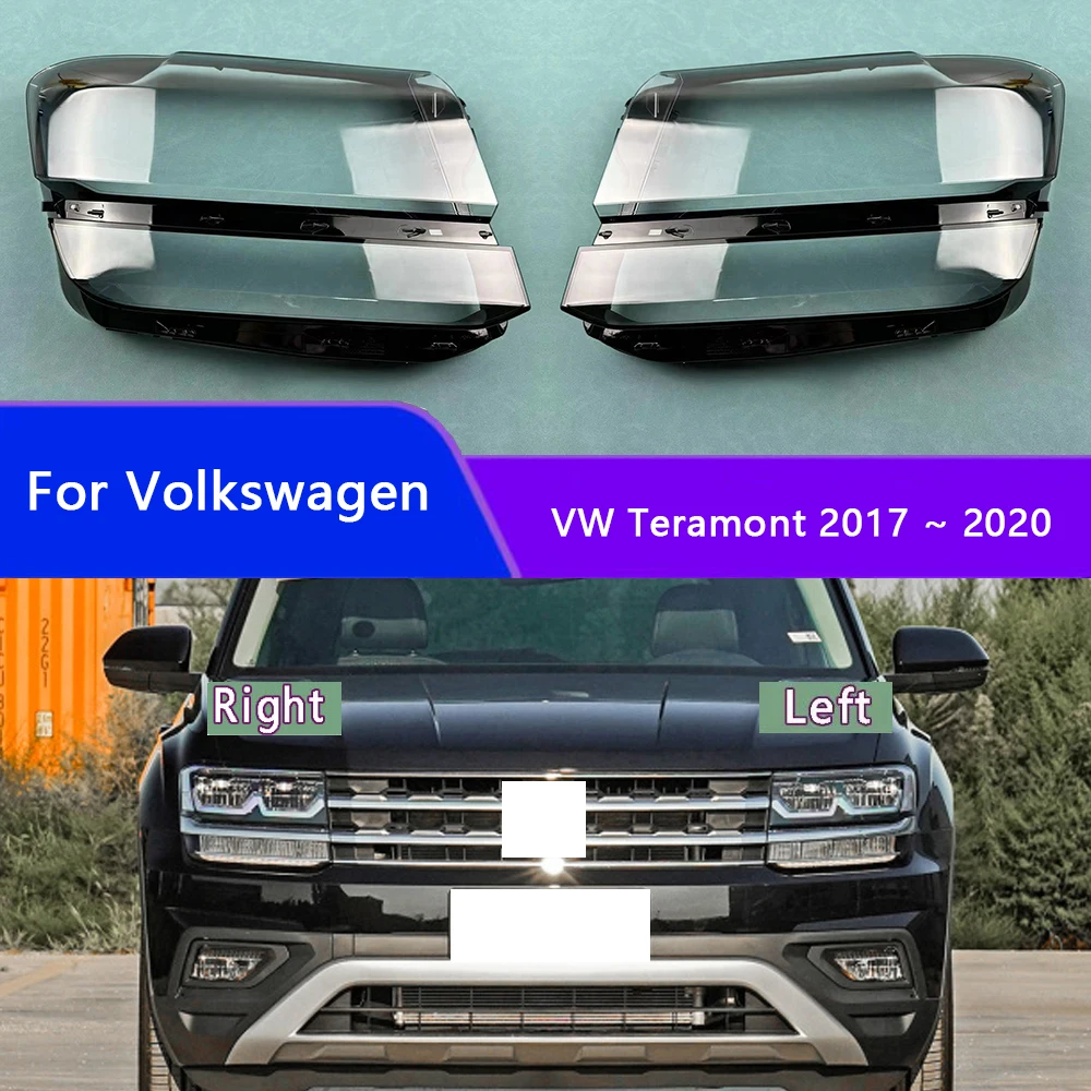 For Volkswagen VW Teramont 2017 2018 2019 2020 Headlight Shell Mask Transparent Headlamp Cover Lampshdade Plexiglass