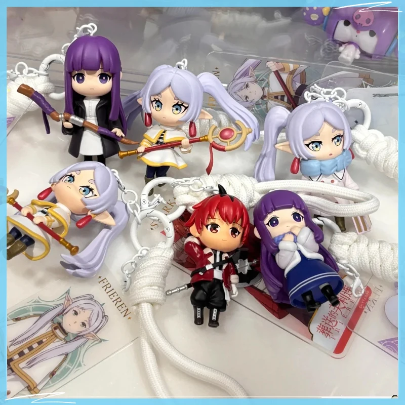 Nuovo Anime Frieren Doll Portachiavi Scatola cieca alla moda Giocattolo alla moda Versione Q Modello Borsa da collezione Decorazione pendente Regalo di compleanno