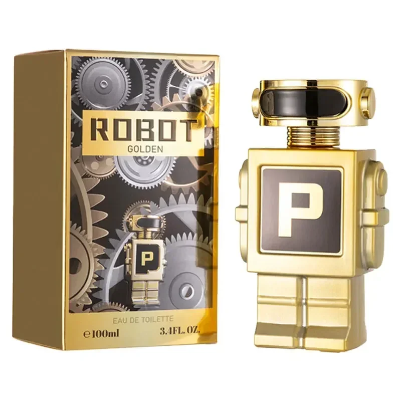 50ml/100ml Original Hombre alta calidad Colonia árabe Robot Perfume para Hombre regalo de Navidad juego de Spray corporal para el cabello Perfumes para mujer