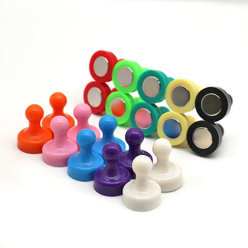 10PCS Push Pin Strong Magnets for Whiteboard Colorful Decorative Fridge Magnet for Office Home Map Kitchen School Dry Board view 6