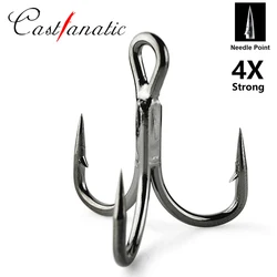 4X Treble Fishing Hooks For Sea Fishing Accessorie Strong Pulling Force Triple Anchor Hooks For Saltwater Fishing Pesca #5/0-#8