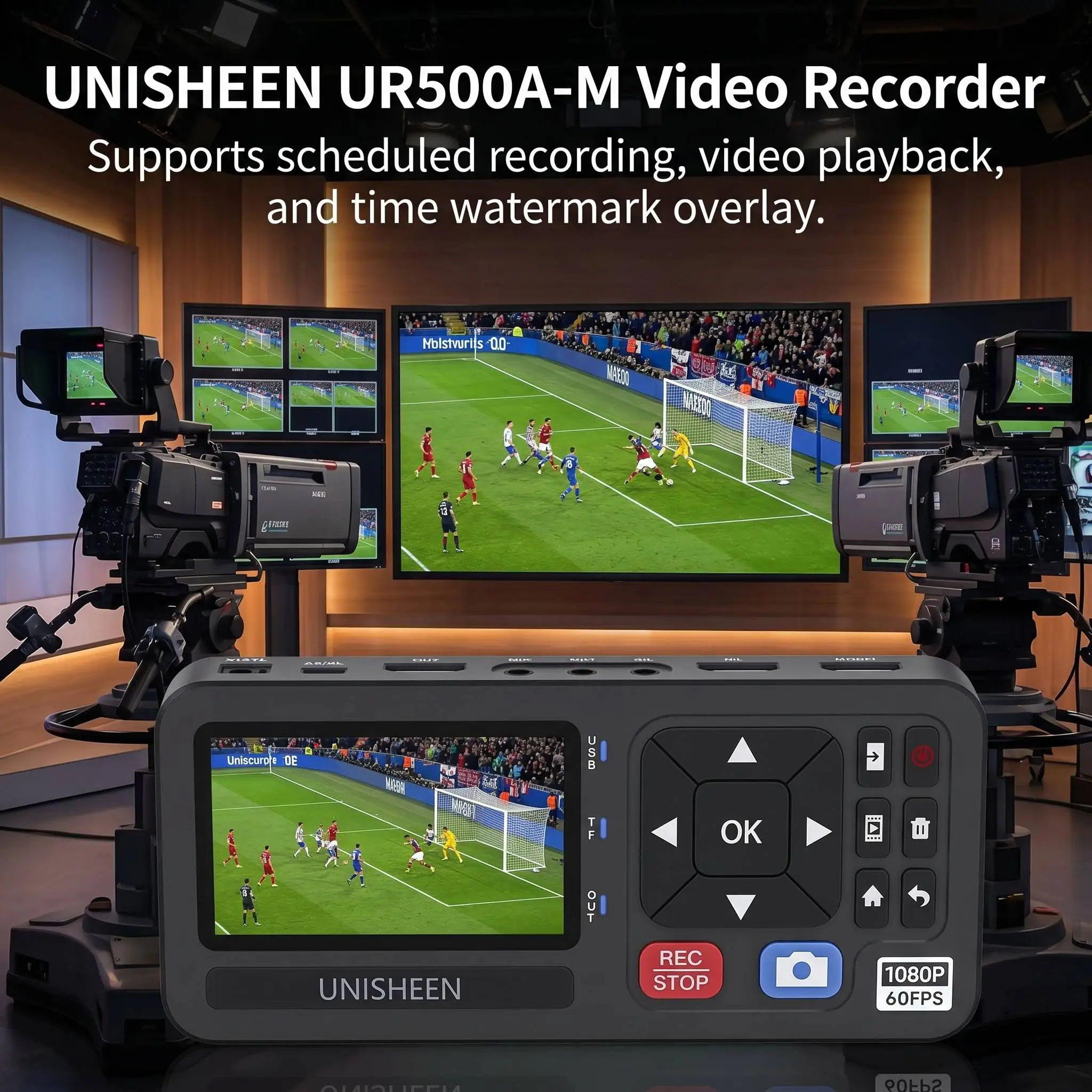 UNISHEEN UR500A-M Video Capture HDMI CVBS VGA Component Inputs Video Recorder VHS to Digital Converter