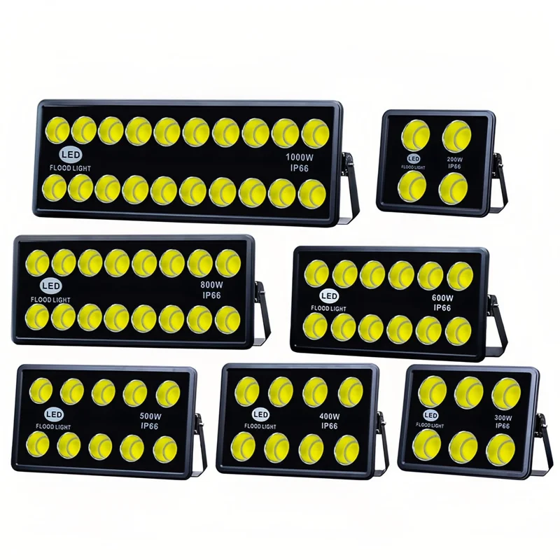 Lampu Sorot Tahan Air Luar Ruangan COB Terang Tinggi 200W300W400W600W800W1000W Lampu Sorot Stadion Luar Ruangan Lampu Proyeksi Overhead