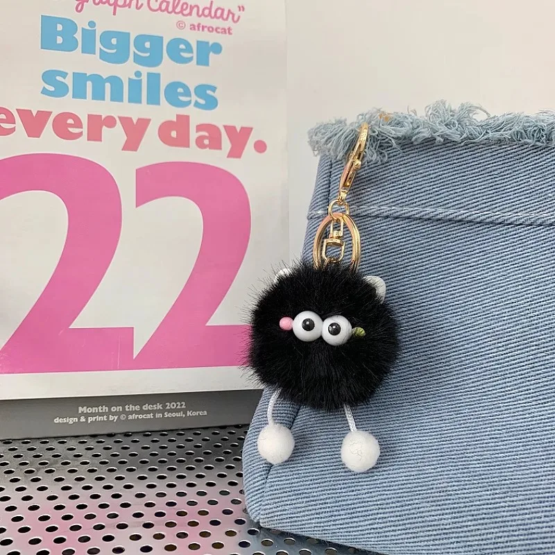 Pendentif de poupée canard en peluche mignon pour garçon et fille, pendentif de poupée, breloques, décoration de sac à dos, grande boule de fourrure moelleuse, porte-clés pour femmes