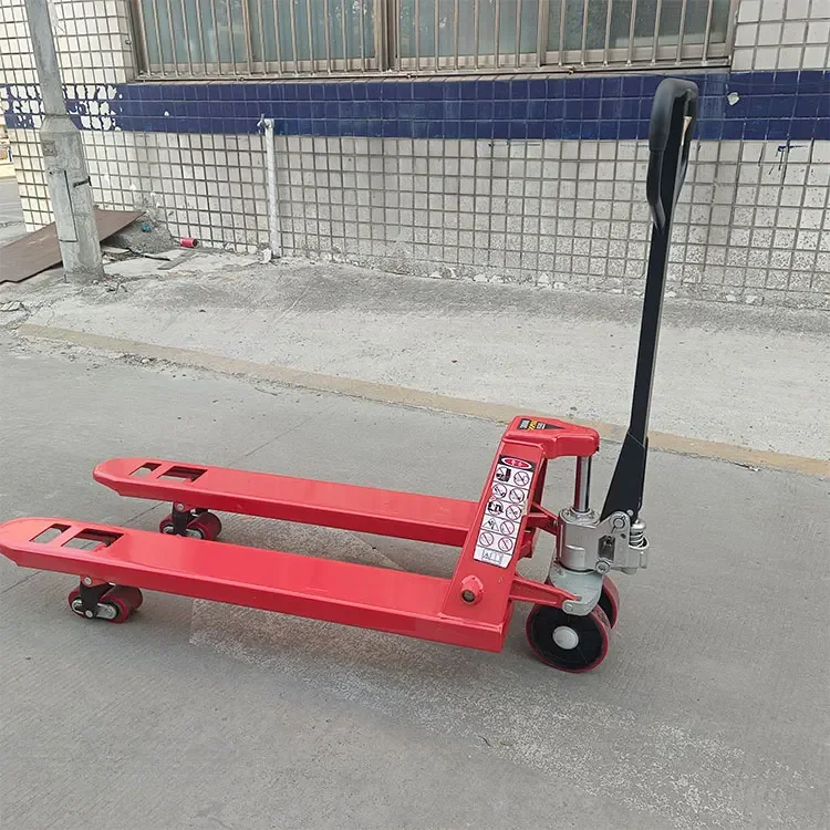 Pallet manuale con ruota in nylon PU Pallet Truck manuale da 3 tonnellate