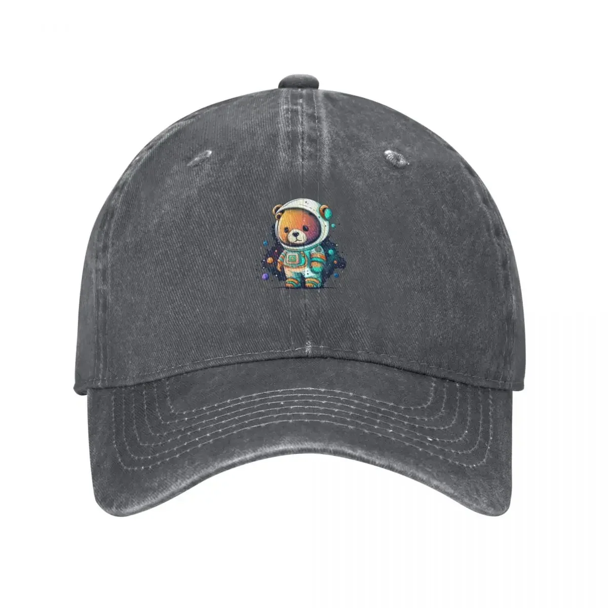 Cute Astronaut Bear Baseball Cap Military Cap Man Rugby sun caps Bobble Hat Women's Beach Outlet 2026 Men's